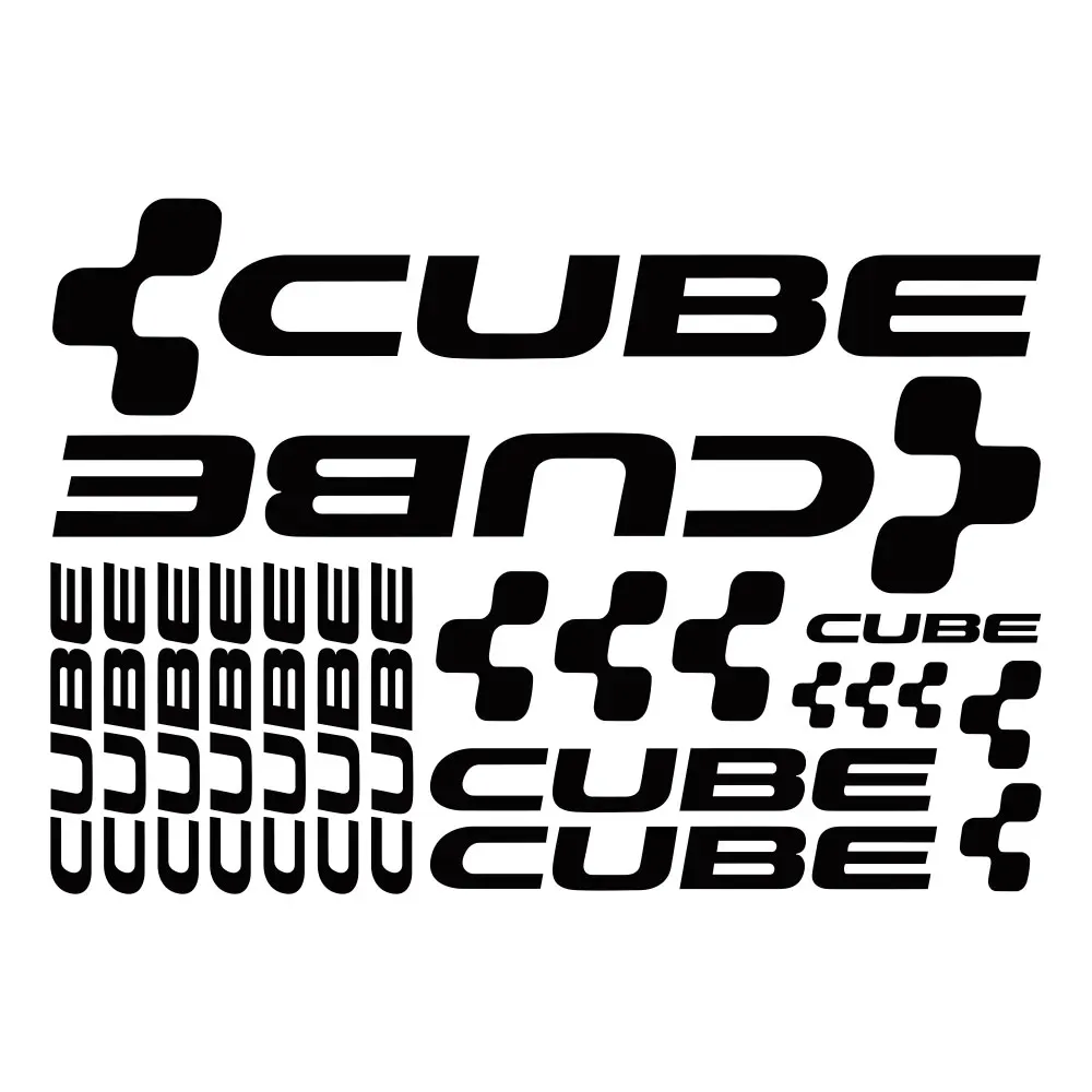 Комплект CUBE ADESIVI BICI наклейки велосипед MTB BDC BICICLETTA PRESPAZIATI виниловые