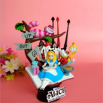 

Disney Figurine Alice in Wonderland Princess Scenes Toys Model 16cm PVC Action Figure Anime Alice Figures Collection Dolls Gifts