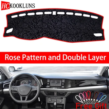 

Rose Pattern For Volkswagen bora 2019 Dashboard Cover Car Stickers Car Decoration Car Accessories Interior Car Decals