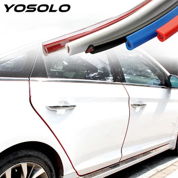 

5M Car Door Bumper Strip Rubber Self-adhesive Door Scratch Protector Auto Edge Guard Cover Anti Collision Protection Strip