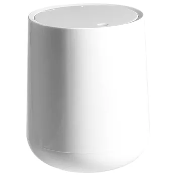 

Litter Garbage Bin For Desktop With Lid Mini Trash Can Sundries Home Office Living Room ABS Pressing Type Tidy Countertop