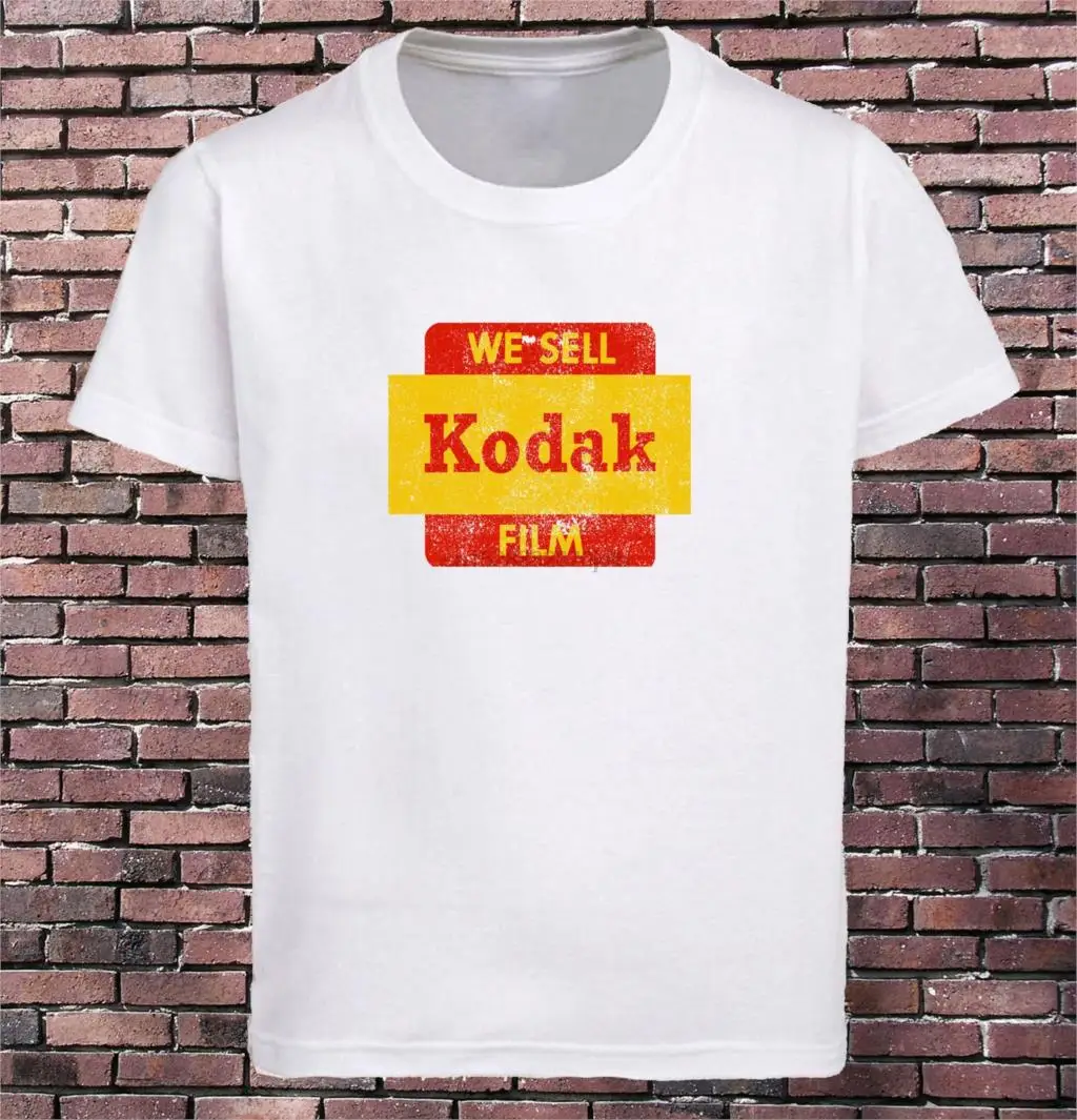 Мы продаем футболки Kodak для фотосъемки с кинокамерой фотографом мужская белая