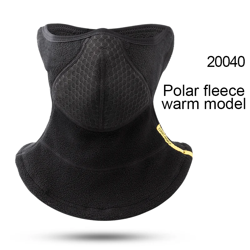 2004001 Polar fleece Coolсмена велосипедная маска ветрозащитная Тепловая Теплая зимняя спортивная велосипедная полумаска для лица Толстая защита ушей MTB велосипедная маска для лица - Цвет: 2004001 Polar fleece