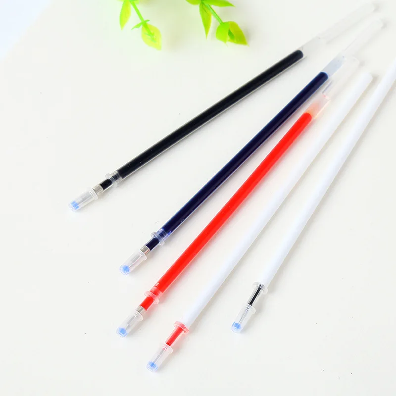 1 шт белый цвет оболочка Заправка для гелевой ручки 0,5 мм черные чернила Kawai узор канцелярские принадлежности 13 см длина