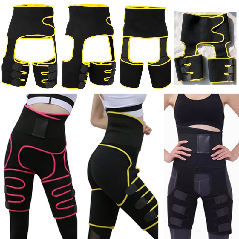 

Thigh Trimmer High Waist Waist and Thigh Trimmer Butt Lifter Training Thigh Support Shapewear Sweat Band Waist Trainer for Women