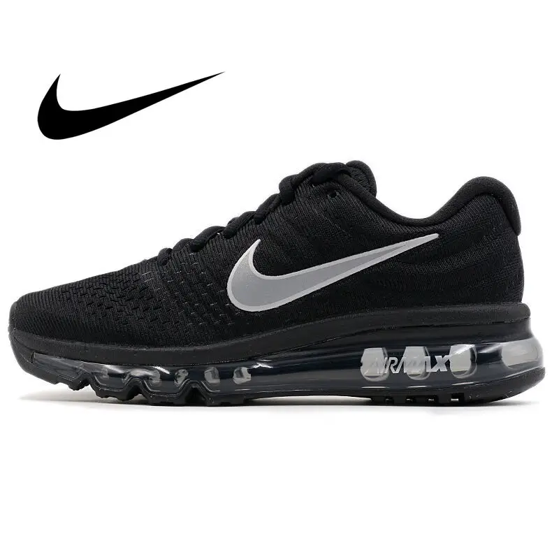 Оригинальные аутентичные Nike Air Max 2017 мужские кроссовки для бега удобные дышащие