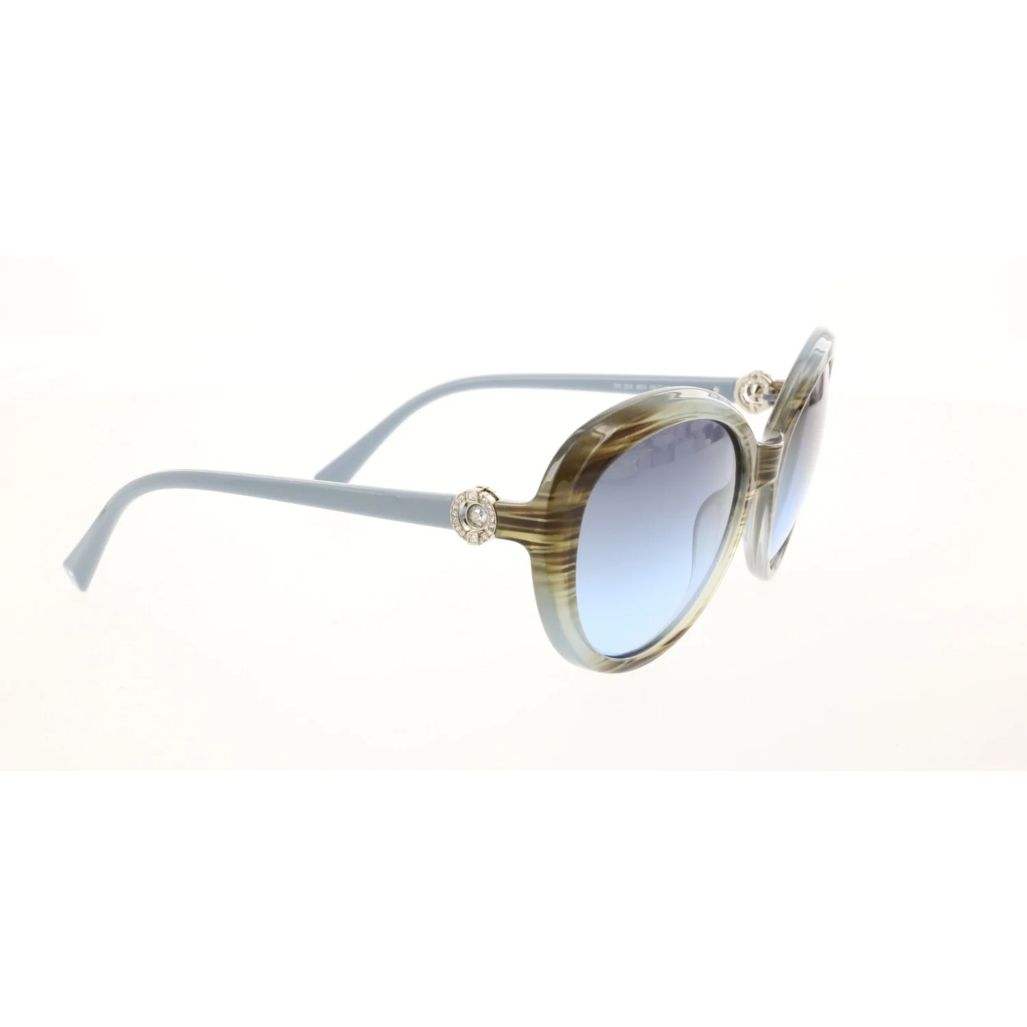 

Women's sunglasses swr 0204 86x bone color organic oval aval 58-19-140 swarovski