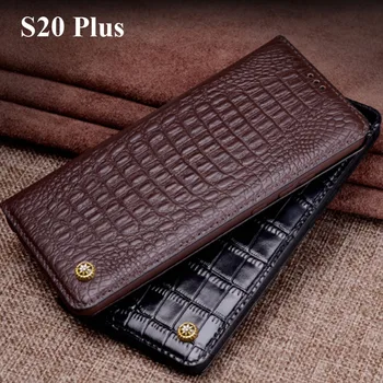 

2PCS For Samsung Galaxy S20 Plus G9860 Case cover Luxury Genuine Leather flip Back Cover For Galaxy S 20 Plus case back shell