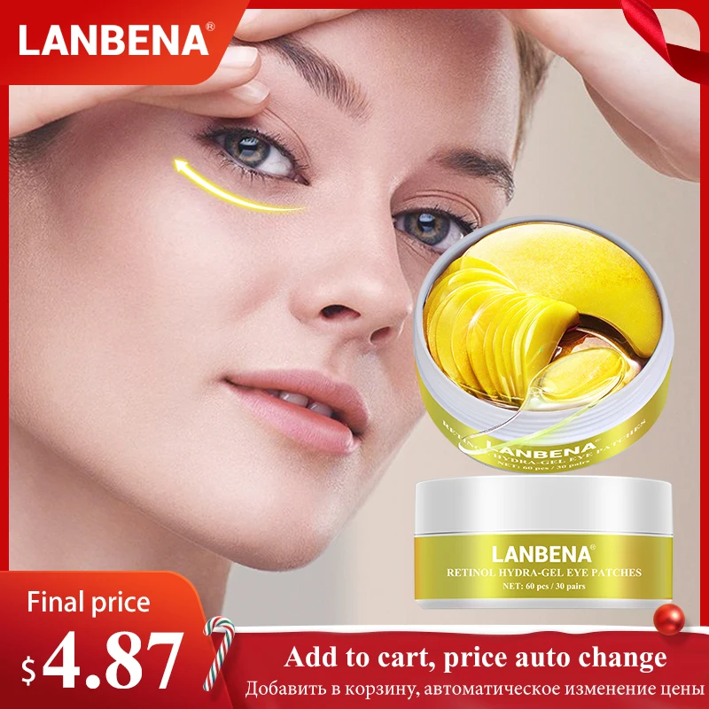 LANBENA Eye Mask Collagen Eye Patch Skin Care Hyaluronic Acid Gel Moisturizing Retinol Anti Aging Remove 1 LANBENA Eye Mask Collagen Eye Patch Skin Care Hyaluronic Acid Gel Moisturizing Retinol Anti Aging Remove 1