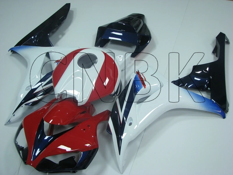 CBR 1000RR 07 Комплект кузова CBR1000RR 06 белый красный черный Обтекатели для Fireblade 2006 - 2007