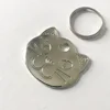 Personalized Cat Name Tag Customized Metal Kitten Shaped Anti-lost Dog Tag For Cat Collar Cute Pet Dog ID Tags Free Engraving 5