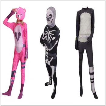2020 Halloween kostiumy duch Cosplay szkielet body Halloween kostiumy dla kobiet straszny wampir dzieci Halloween kostiumy tanie i dobre opinie NoEnName_Null CN (pochodzenie) Kombinezony i pajacyki HOLIDAY Unisex Dla osób dorosłych Zestawy Ghost spandex Costumes