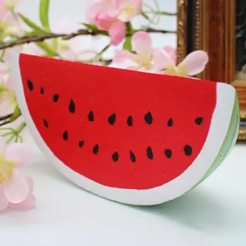 

Kuulee Cute Slow Rising Fruit Toys Soft Squishy Watermelon Stress Anxiety Reducer Creative Squeeze PU Toy Home Decor