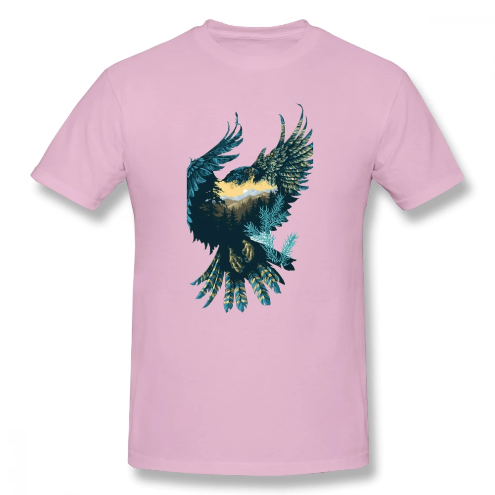 Flying Eagle print casual mens o-neck off white t shirts and fashion Men's Basic Short Sleeve T-Shirt