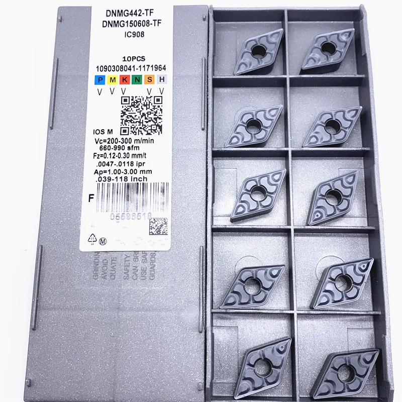 Hartmetalle insatz dnmg150604 dnmg150608 tf ic907 Hochwertiges CNC-Drehmaschine nteil werkzeug dnmg 150604/150608 ic908 Dreh fräsmaschine