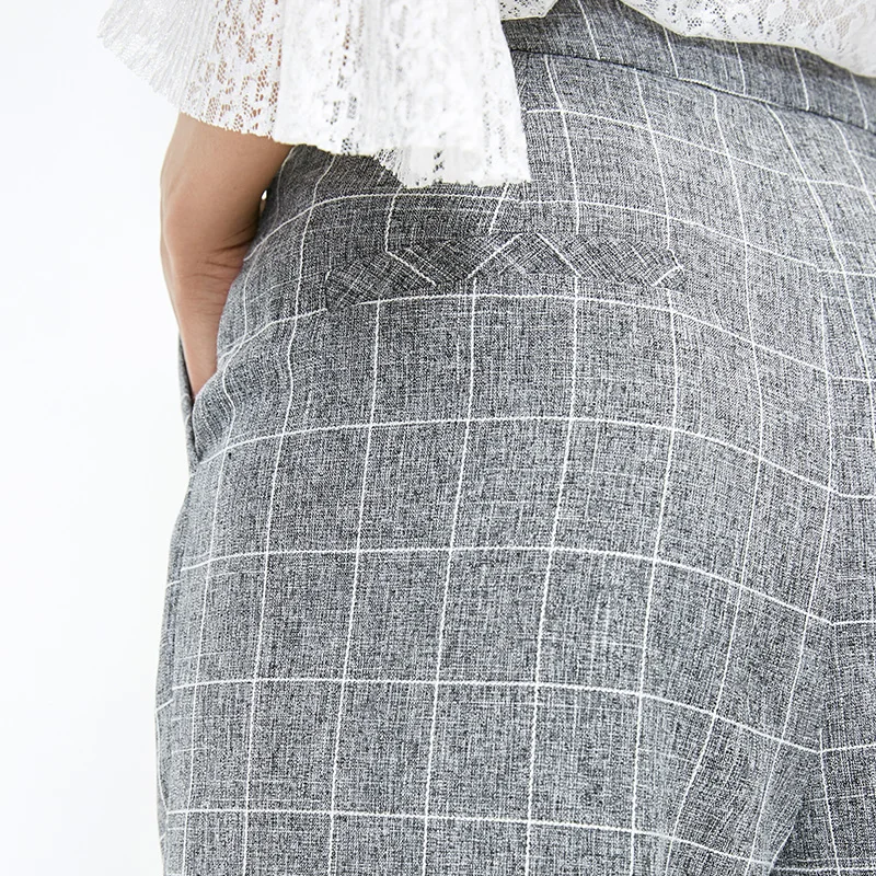 Vero Moda Женские клетчатые укороченные брюки OL | 319150501