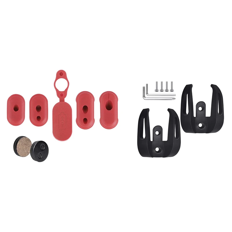 Charge Port Cover Silicone Plug For XIAOMI M365 Electric Scooter With 2Pcs Front Hook Xiaomi / Pro | Спорт и развлечения