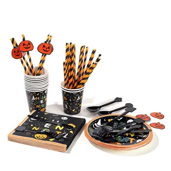 

Halloween Props Party Decoration Supplies Set Party Tableware Set Complete Variety Exquisite Decoration Set 5