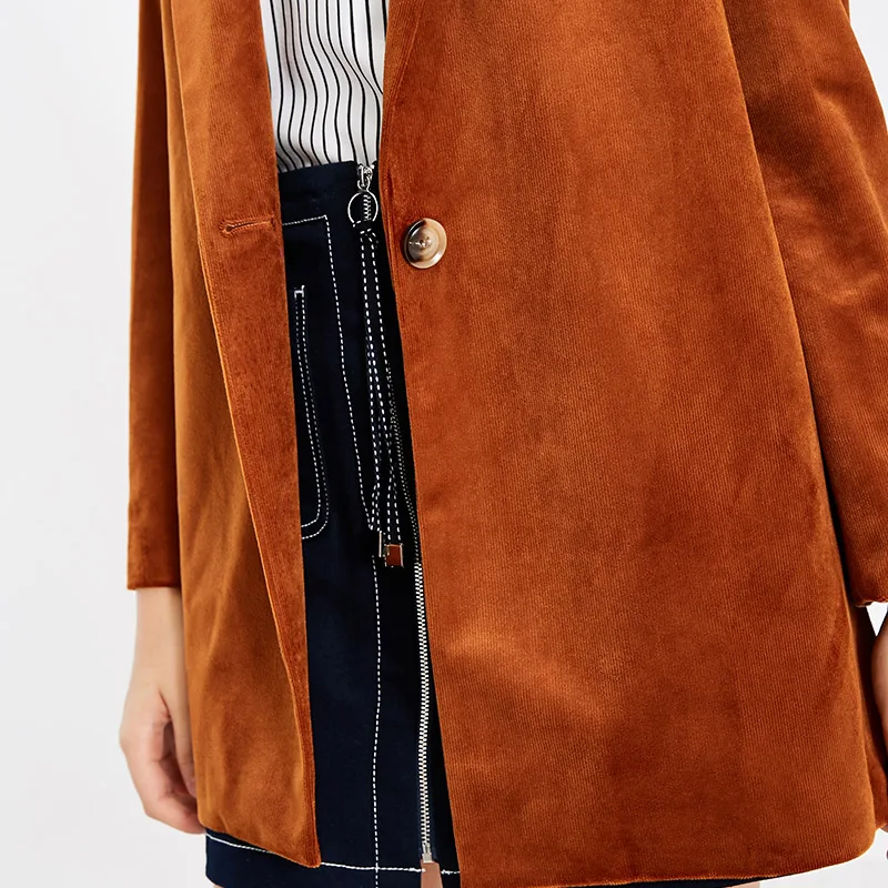 Vero Moda OL стиль свободный крой с длинными рукавами лацкан Блейзер | 318408504