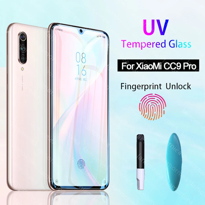 УФ-клей Sceen для Xiaomi Mi CC9 Pro Redmi note 7 8 жидкое УФ закаленное стекло E k20 7A 8A A3 | Мобильные