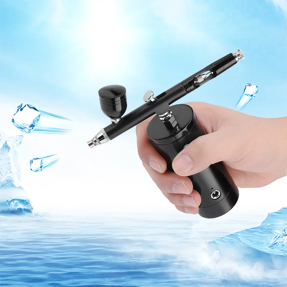 

High Pressure Wireless Rechargeable Airbrush With Compressor Skin Care Tattoo Nail Beauty Makeup T-Shirt Art Designing