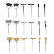 Набор кистей 18 шт шлифовальный, полировальный диск головка проволочная щетка стальной набор для электрической насадка в виде щетки Инструменты