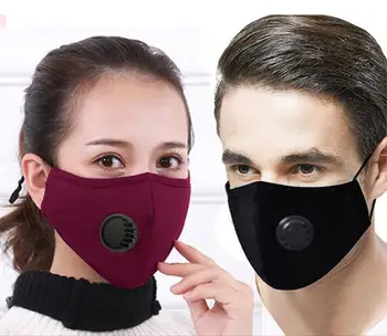 

10pcs/set Face Mask Protection Face Mouth Masks PM2.5 Breathable Anti Dust Dustproof Anti-fog Breathing valve Washable