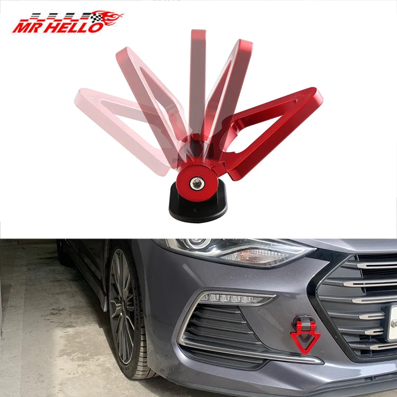 Universal ABS Bumper Car Sticker Adorn Car Simulation Tralier Tow Hook Kit car tow strap/tow ropes/Hook/Towing Bars rear tow hook trailer hook sticker tow strap car winch hook