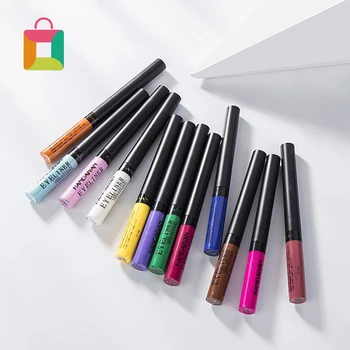 

12 Colors Portable Matte Eyeliner Waterproof Long-lasting Quick-drying Colorful Eyeliner BB2