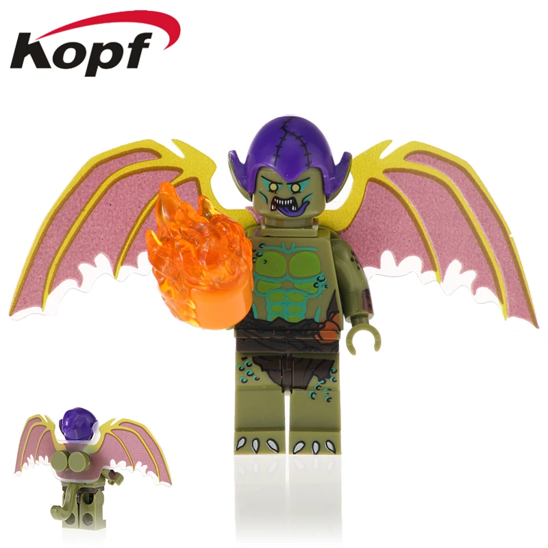

Building Block Super Heroes Green Goblin Ultimate Spider-Man Kingpin Spider-Gwen Figures Gift For Children Toys XH 1136