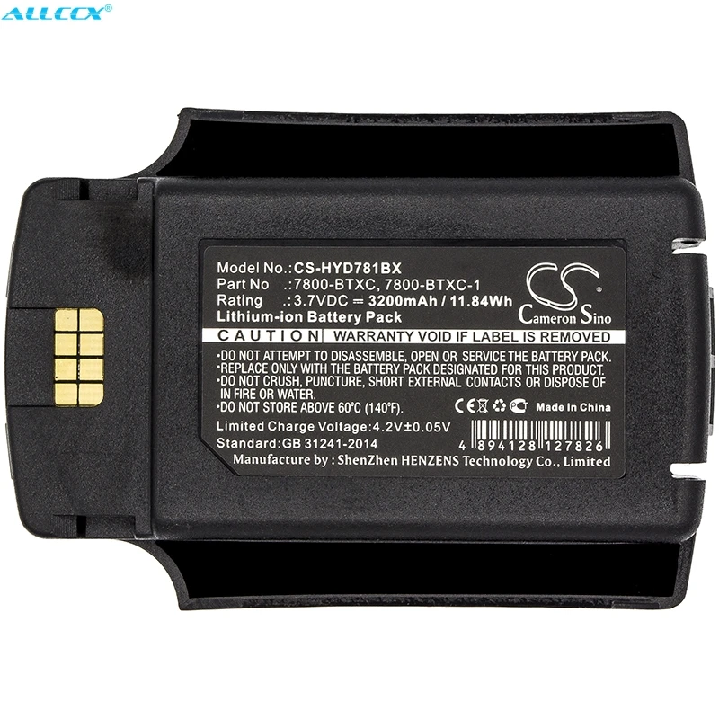 Аккумулятор Cameron Sino 3200 мАч 7600 BTEC 7800 BTXC 1 для Dolphin/Honeywell Dolphin II 7800|Цифровые