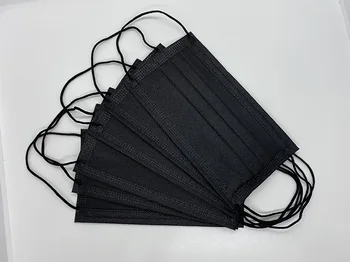 

200PCS 3 Layers Earloop Face Masks Safely Soft Breathable Mouth Mask Face Mask Non Woven Disposable Adult Breathable Filter