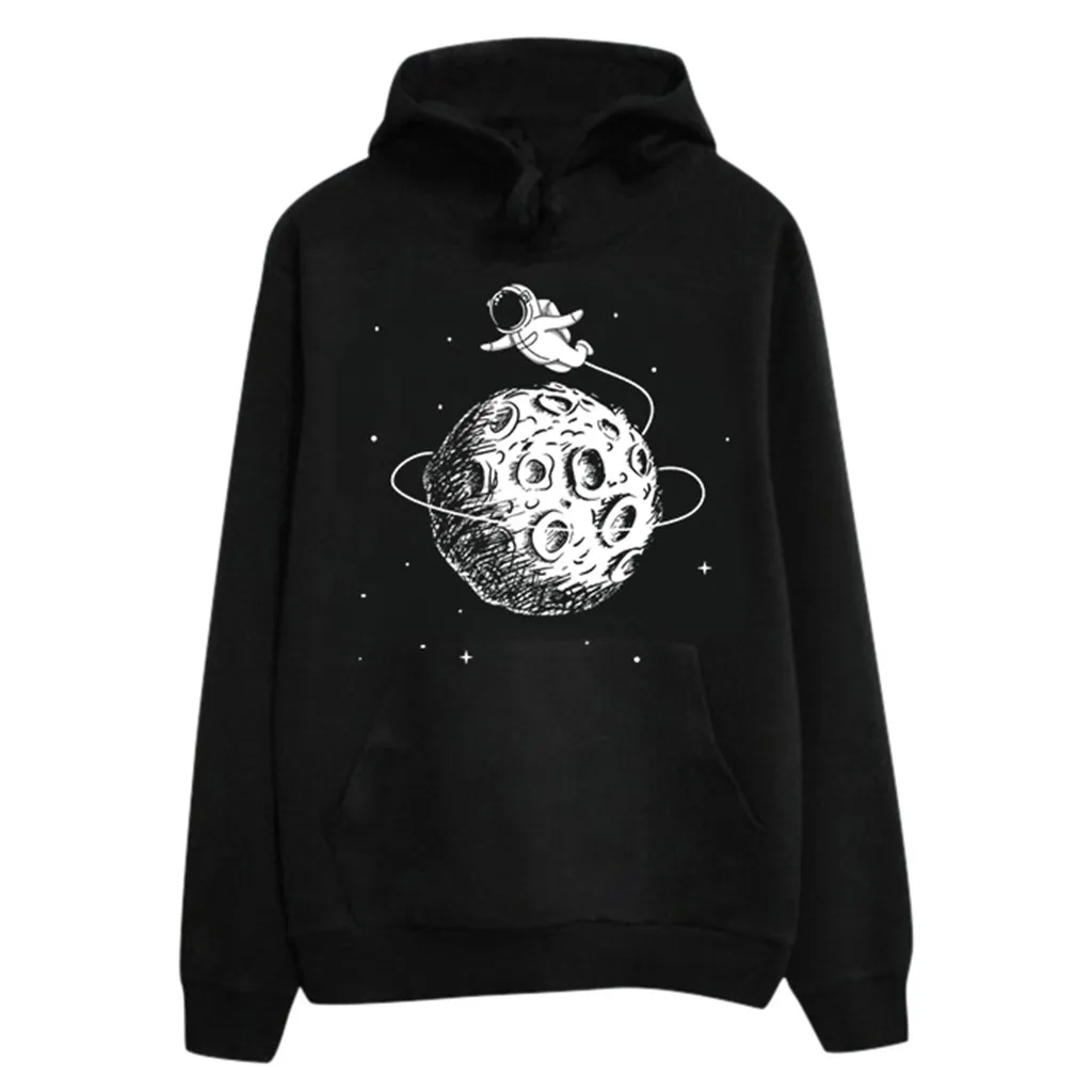 Hoodies And Sweatshirts Women's Fashion Hooded Printed Blouse Long Sleeve Shirt Top Pullover Sweatshirt Moletom