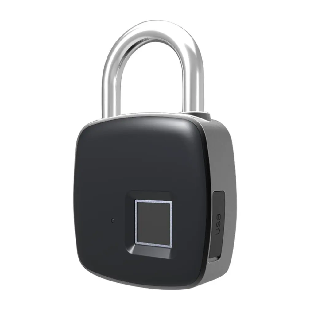 

LT08 Mini Smart USB Charging Fingerprint Padlock IP65 Waterproof Smart Fingerprint Lock For Backpack Suitcase Door Cabinet