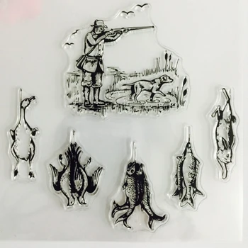 

Hunting Transparent Silicone Clear Stamp Cling Diary Scrapbooking DIY Decor 18NOV24