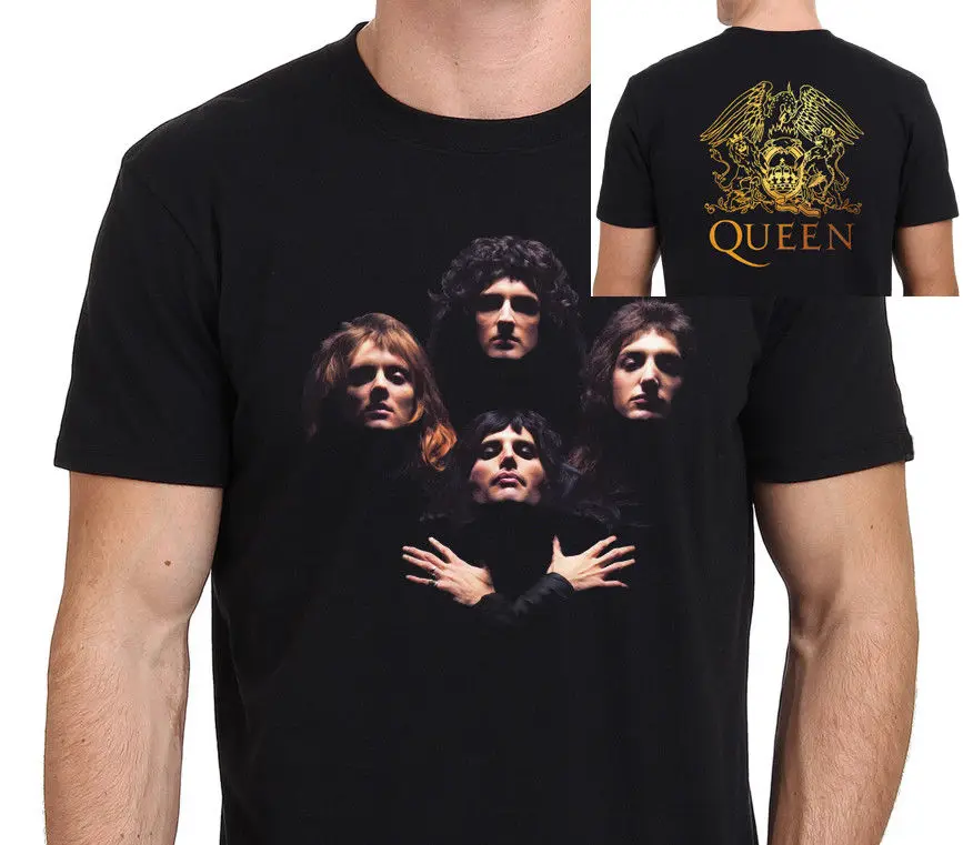 Queen Bohemian Rhapsody Freddie Mercury De Legend Mannen T shirt Maat S