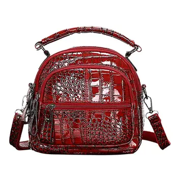 

Alligator PU Crossbody Shoulder Bag for Women 2019 European and American Style Multifunction Tote Bag Pack Small Ladies Hand Bag