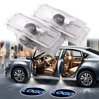 

2PCS Car LED Door Welcome Logo Light Laser Decoration Lamp Shadow Projector Light For PEUGEOT Car Accessories