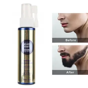 

50ml Men Beard Hair Mustache Growth Oil Natural Liquid Enhancer Spray Repair Essential Oil Male Grooming acial Hair Grow