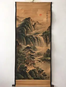 

China old scroll painting Celebrity landscape painting Middle hall hanging paintings Wall paintings zhangdaqian