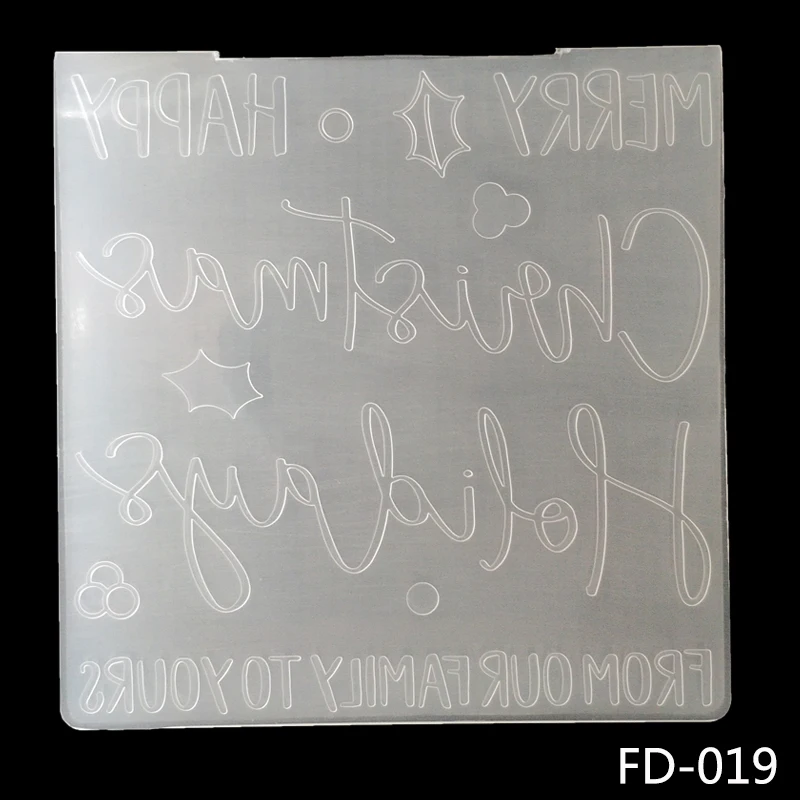 AZSG 3D город стены тиснение таблички дизайн DIY бумаги резки штампы Скрапбукинг пластиковые тиснения папка - Цвет: FD-019