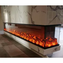 Декоративные светодиодсветодиодный огненные места, 120 см, бесплатная доставка, от двери до двери, трехсторонний вид огня, электрический камин без нагрева Декоративные светодиодсветодиодный огненные места, 120 см, бесплатная доставка, от двери до двери, трехсторонний вид огня, электрический камин без нагрева