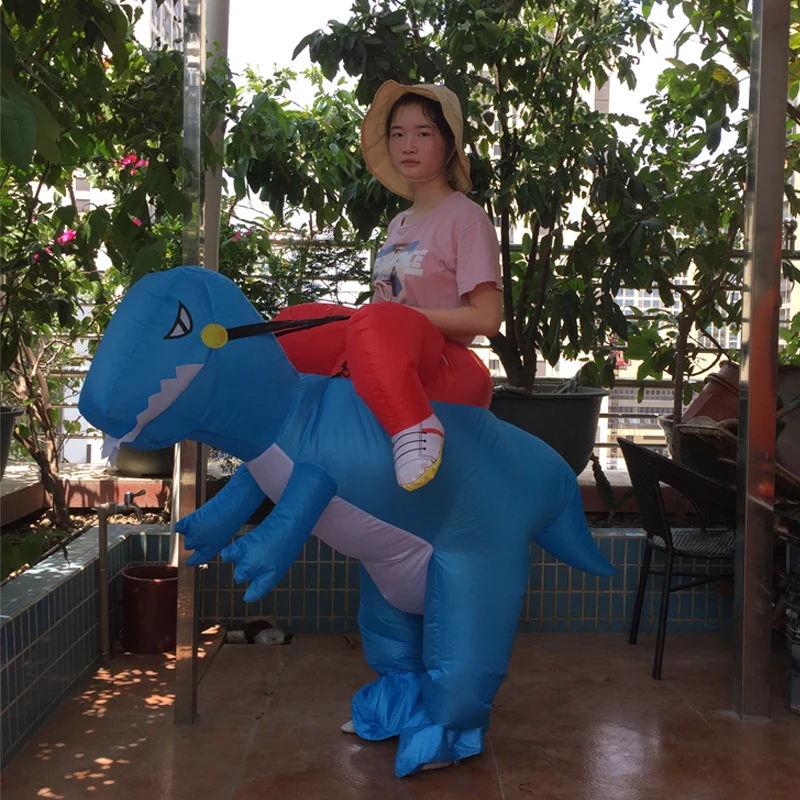 

Halloween Realistic Dinosaur Costume 1.1-2m Child Dinosaur Costume Party Cosplay Inflatable Dinosaur Costume Adult