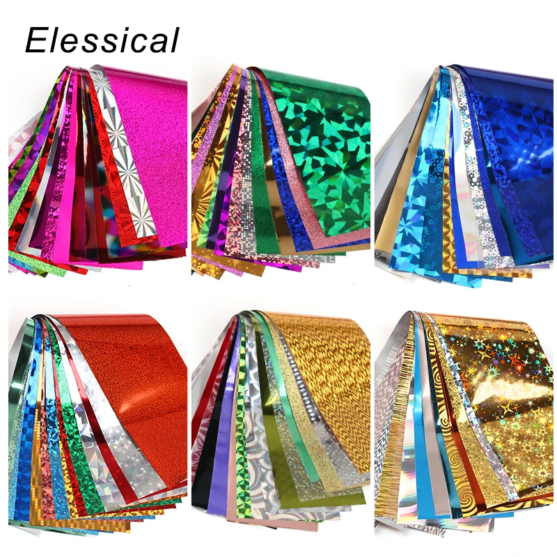 Elessical 20*4cm Mix Nail art transfer foil Sticker ongles decoration nail art decals
