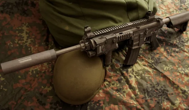 95CM 1:1 Assault Gun M416 Sniper Rifle DIY 3D Paper Card Model Building Sets Construction Toys Educational Toys Military Model 4