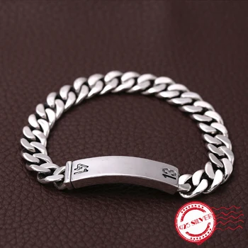 

S925 sterling silver men's bracelet personality classic fashion jewelry 1314 couple shape 2018 new send lover's gift