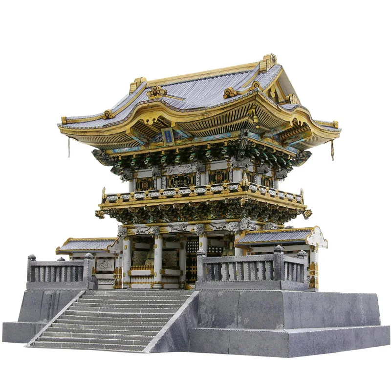 

Japan sunsweet dong zhao gong Architecture Paper Model Handmade DIY Homework