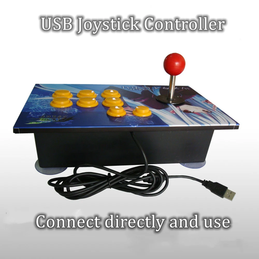 빠른 응답 게임 테이블 데스크탑 게임 패드 조이스틱 컨트롤러 USB PC 컴퓨터 랩톱 MAME/NEOGEO 게임 액세서리 연결