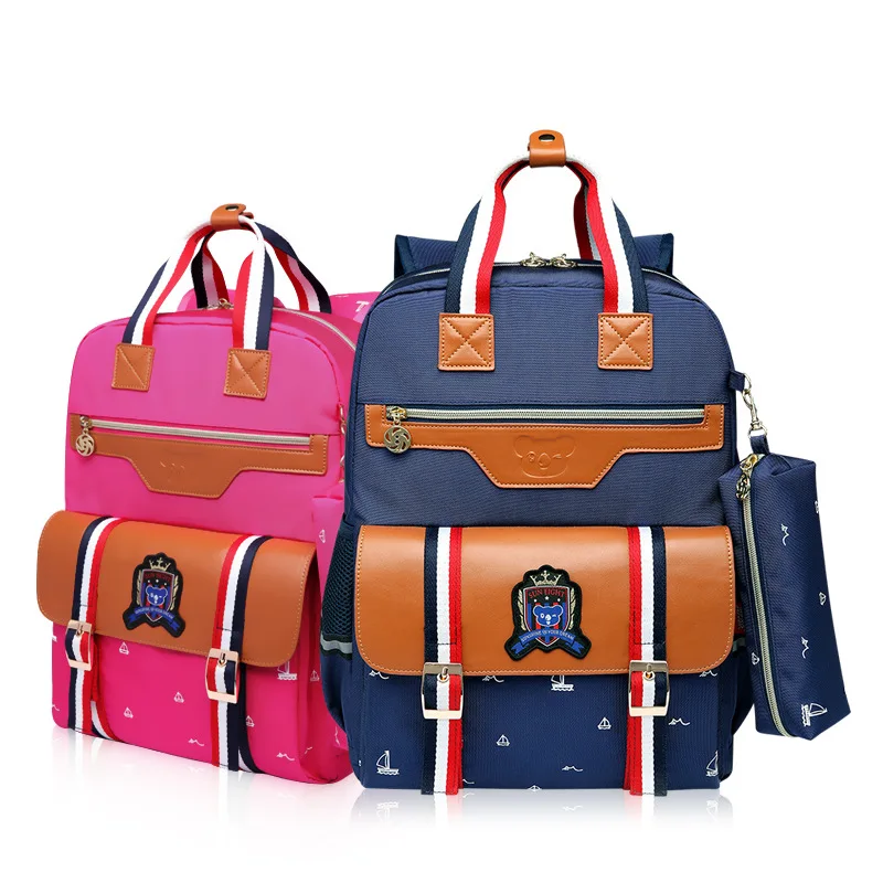 

Korean version of the new school for primary school pupils, boys in grades 1-5 and girls in ages printed on their shouldersbag