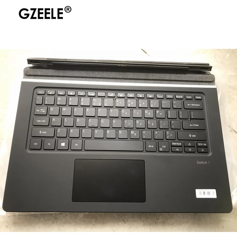 

95%New Magnet Keyboard Docking Station for Acer Switch 7 Black Edition SW713-51 with Palmrest Top Case Cover Base